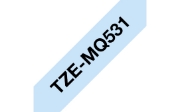Picture of Brother TZEMQ531 label-making tape Black on blue TZe