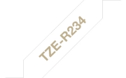 Picture of Brother TZE-R234 label-making tape Gold on white
