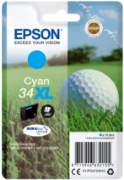 Picture of Epson Golf ball Singlepack Cyan 34XL DURABrite Ultra Ink