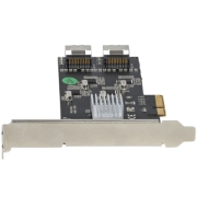 Picture of StarTech.com 8 Port SATA PCIe Card - PCI Express 6Gbps SATA Expansion Adapter Card with 4 Host Controllers - SATA PCIe Controller Card - PCI-e x4 Gen 2 to SATA III - SATA HDD/SSD
