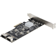 Picture of StarTech.com 8 Port SATA PCIe Card - PCI Express 6Gbps SATA Expansion Adapter Card with 4 Host Controllers - SATA PCIe Controller Card - PCI-e x4 Gen 2 to SATA III - SATA HDD/SSD