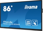 Picture of iiyama TE8612MIS-B3AG Signage Display Kiosk design 2.18 m (86") LCD Wi-Fi 400 cd/m² 4K Ultra HD Black Touchscreen Built-in processor Android 11 24/7