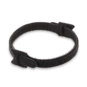 Picture of StarTech.com 6in Hook and Loop Cable Ties - 50 Pack - Black - Reusable Cable Straps - Adjustable and Flexible - Cord Organizer Tie/Wraps for Cable Management - Wire Loop Ties