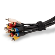 Picture of StarTech.com 6in Hook and Loop Cable Ties - 50 Pack - Black - Reusable Cable Straps - Adjustable and Flexible - Cord Organizer Tie/Wraps for Cable Management - Wire Loop Ties