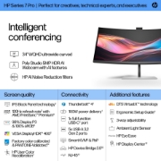 Picture of HP Series 7 Pro 34 inch WQHD Conferencing Monitor - 734pm