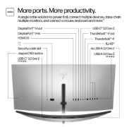 Picture of HP Series 7 Pro 34 inch WQHD Conferencing Monitor - 734pm