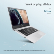 Picture of ASUS Chromebook CX1 CX1400CKA-EB0672 Intel® Celeron® N N5100 35.6 cm (14") Full HD 8 GB LPDDR4x-SDRAM 64 GB eMMC Wi-Fi 6 (802.11ax) ChromeOS Dutch Silver