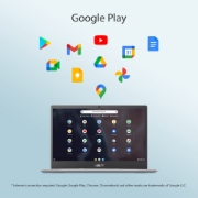 Picture of ASUS Chromebook CX1 CX1400CKA-EB0672 Intel® Celeron® N N5100 35.6 cm (14") Full HD 8 GB LPDDR4x-SDRAM 64 GB eMMC Wi-Fi 6 (802.11ax) ChromeOS Dutch Silver