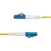 Picture of StarTech.com 3m (9.8ft) LC to LC (UPC) OS2 Single Mode Simplex Fiber Optic Cable, 9/125µm, 40G/100G, Bend Insensitive, Low Insertion Loss - LSZH Fiber Jumper Cord