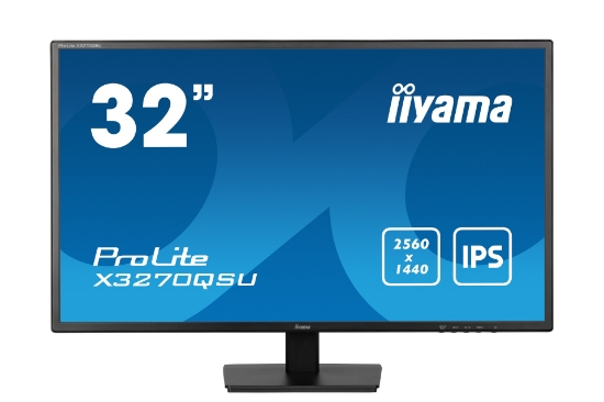 Picture of iiyama ProLite X3270QSU-B1 computer monitor 81.3 cm (32") 2560 x 1440 pixels Wide Quad HD LED Black