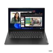 Picture of Lenovo V14 G4 AMN AMD Ryzen™ 5 7520U Laptop 35.6 cm (14") Full HD 8 GB LPDDR5-SDRAM 256 GB SSD Wi-Fi 5 (802.11ac) Windows 11 Pro Belgian Black