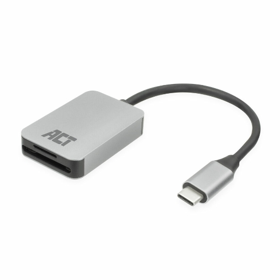 Picture of ACT USB-C card reader for SD and micro SD, SD 4.0 UHS-II