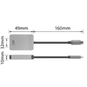 Picture of ACT USB-C card reader for SD and micro SD, SD 4.0 UHS-II