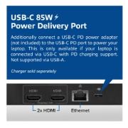 Picture of ACT USB-C Docking Station 4K, for 2 HDMI monitors, DisplayLink, compact model