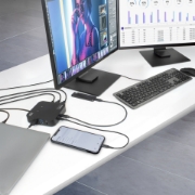 Picture of ACT USB-C Docking Station 4K, for 2 HDMI monitors, DisplayLink, compact model