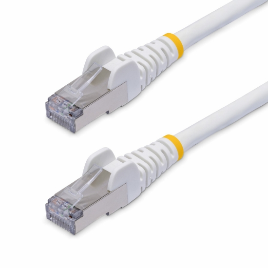 Picture of StarTech.com 5m White CAT8 Ethernet Cable, Snagless RJ45, 25G/40G, 2000MHz, 100W PoE++, S/FTP, 26AWG Pure Bare Copper Wire, LSZH, Shielded Network Patch Cord w/Strain Reliefs, Fluke Channel Tested