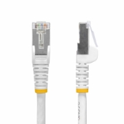 Picture of StarTech.com 5m White CAT8 Ethernet Cable, Snagless RJ45, 25G/40G, 2000MHz, 100W PoE++, S/FTP, 26AWG Pure Bare Copper Wire, LSZH, Shielded Network Patch Cord w/Strain Reliefs, Fluke Channel Tested