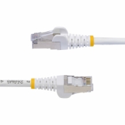 Picture of StarTech.com 5m White CAT8 Ethernet Cable, Snagless RJ45, 25G/40G, 2000MHz, 100W PoE++, S/FTP, 26AWG Pure Bare Copper Wire, LSZH, Shielded Network Patch Cord w/Strain Reliefs, Fluke Channel Tested