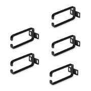 Picture of StarTech.com 5-Pack 1U Vertical Cable Management D-Ring Hooks, Cable Manager For 19" Server Racks/Cabinets, Network Rack Wire Organizers, Cable Guide Rings