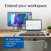 Picture of ACT USB-C 4K / 8K 30Hz docking station for 1 HDMI monitor, 2.5 Gigabit ethernet, USB-C 10Gbps, USB-A 10Gbps, 3.5mm audio, PD pass-through