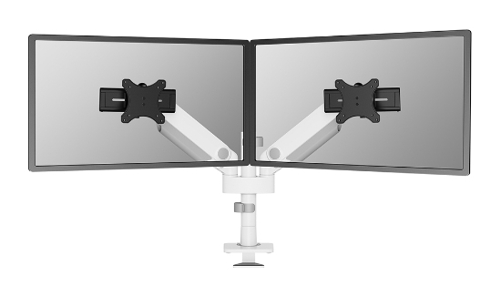 Picture of Neomounts DS65S-950WH2 Monitor arm 24-34" - gas spring - Topfix - multi-adjustable - 180°-stop