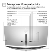 Picture of HP Series 7 Pro 37.5 inch WQHD+ Thunderbolt 4 Monitor - 738pu