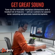 Picture of POLY Blackwire 5220 Stereo USB-C Headset +3.5mm Plug +USB-C/A Adapter (Bulk)