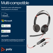 Picture of POLY Blackwire 5220 Stereo USB-C Headset +3.5mm Plug +USB-C/A Adapter (Bulk)