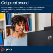 Picture of POLY Blackwire 5220 Stereo USB-C Headset +3.5mm Plug +USB-C/A Adapter (Bulk)