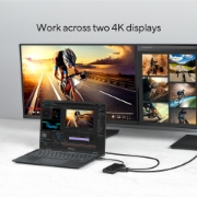 Image de ASUS Dual 4K USB-C Dock DC201 Avec fil USB 3.2 Gen 2 (3.1 Gen 2) Type-C Noir