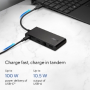 Image de ASUS Dual 4K USB-C Dock DC201 Avec fil USB 3.2 Gen 2 (3.1 Gen 2) Type-C Noir