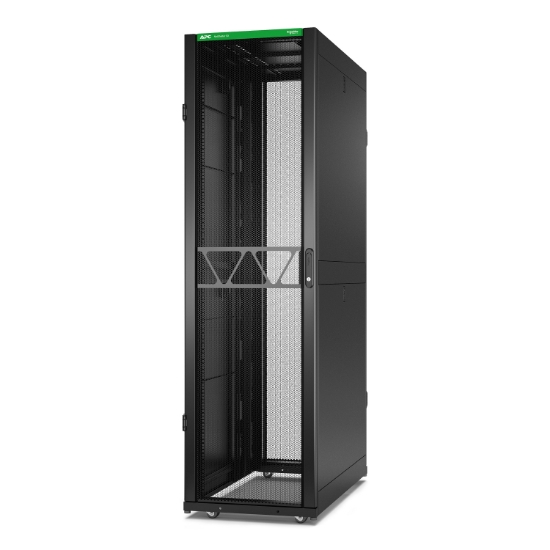 Picture of APC NetShelter SX Server Rack Gen 2, 45U, 2124H x 600W x 1200D mm, with Sides, Black