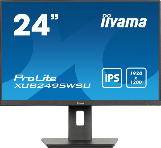 Picture of iiyama ProLite XUB2495WSU-B7 computer monitor 61 cm (24") 1920 x 1200 pixels 4K Ultra HD LED Black
