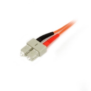 Picture of StarTech.com 1m Fiber Optic Cable - Multimode Duplex 50/125 - LSZH Fiber Jumper Cord - LC/SC