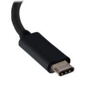 Picture of StarTech.com USB-C to VGA Adapter - Black - 1080p - Video Converter For Your MacBook Pro - USB C to VGA Display Dongle - Upgraded Version is CDP2VGAEC