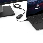 Picture of StarTech.com USB-C to VGA Adapter - Black - 1080p - Video Converter For Your MacBook Pro - USB C to VGA Display Dongle - Upgraded Version is CDP2VGAEC