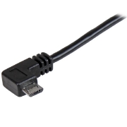 Picture of StarTech.com Micro-USB Charge-and-Sync Cable M/M - Right-Angle Micro-USB - 30/24 AWG - 1 m (3 ft.)
