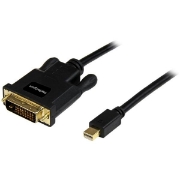 Picture of StarTech.com 6ft (1.8m) Mini DisplayPort to DVI Cable - Mini DP to DVI Adapter Cable - 1080p Video - Passive mDP 1.2 to DVI-D Single Link - mDP or Thunderbolt 1/2 Mac/PC to DVI Monitor
