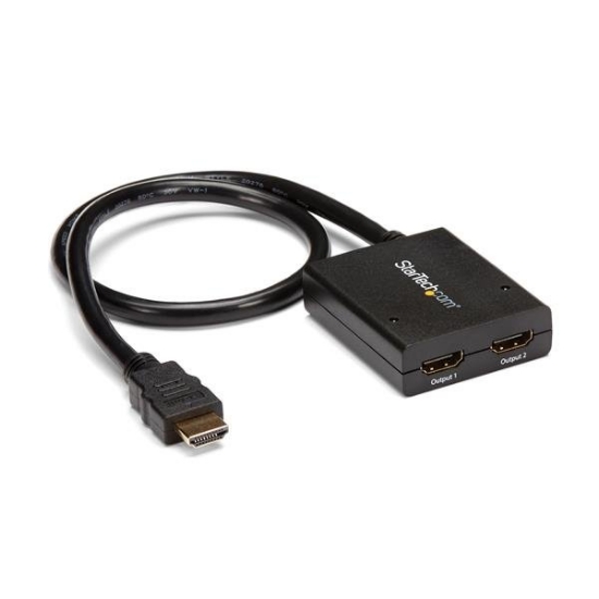 Picture of StarTech.com 4K HDMI 2-Port Video Splitter – 1x2 HDMI Splitter – Powered by USB or Power Adapter – 4K 30Hz