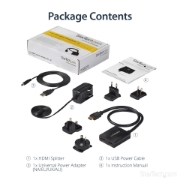 Picture of StarTech.com 4K HDMI 2-Port Video Splitter – 1x2 HDMI Splitter – Powered by USB or Power Adapter – 4K 30Hz