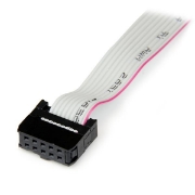 Picture of StarTech.com 16in (40cm) 9 Pin Serial Male to 10 Pin Motherboard Header Slot Plate