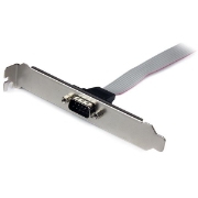 Picture of StarTech.com 16in (40cm) 9 Pin Serial Male to 10 Pin Motherboard Header Slot Plate