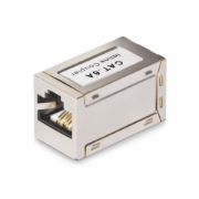 Picture of StarTech.com Shielded RJ45 Coupler, Inline Cat6a Coupler, Female to Female (F/F) T568B Pinout, Shielded Ethernet Cable Extension