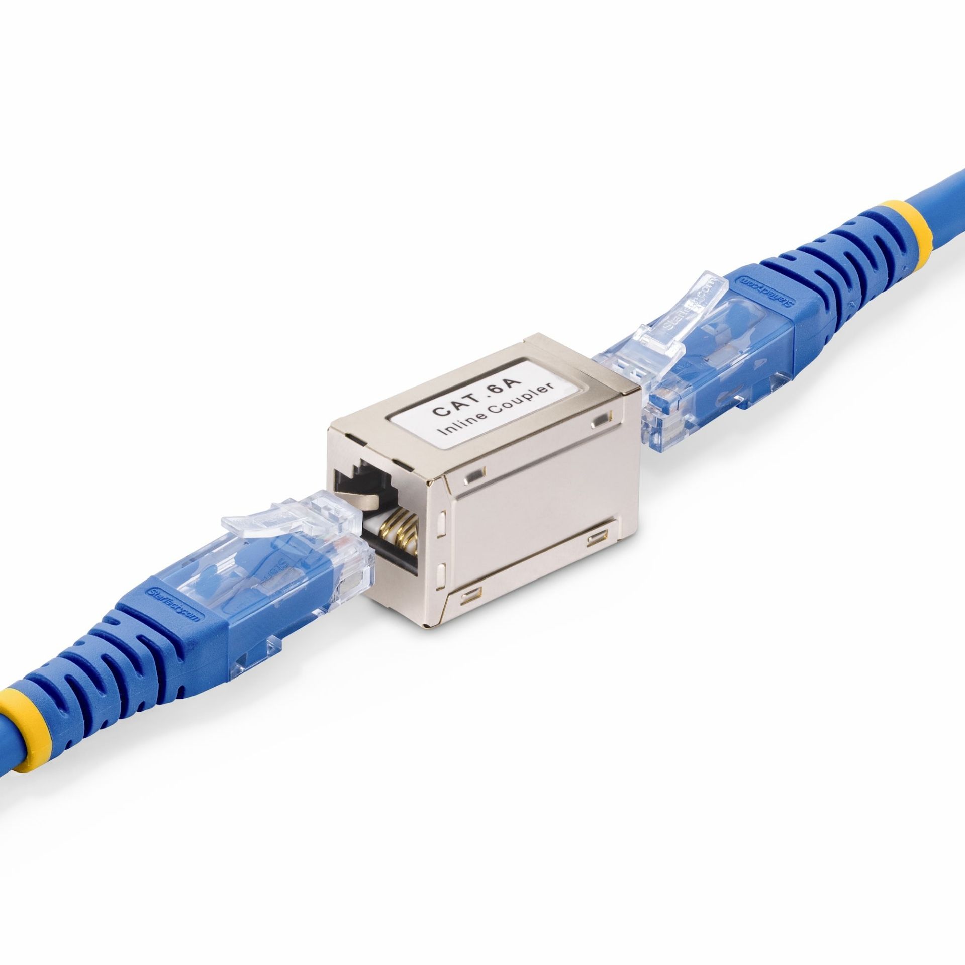 StarTech.com Shielded RJ45 Coupler, Inline Cat6a Coupler, Female to ...