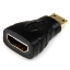 Image de StarTech.com Adaptateur Mini HDMI vers HDMI - Convertisseur HDMI Haute Vitesse 4K - Adaptateur HDMI Haut Débit Ultra HD 4K 30Hz - HDMI 1.4 - Connecteurs Plaqués Or - Noir