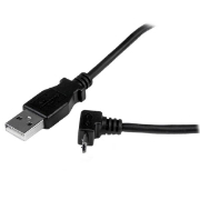 Picture of StarTech.com 2m Micro USB Cable - A to Up Angle Micro B