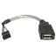 Image de StarTech.com Câble USB 2.0 de 15 cm - USB A femelle vers adaptateur USB carte mère 4 broches F/F