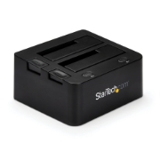 Picture of StarTech.com Dual-Bay USB 3.0 to SATA and IDE Hard Drive Docking Station, USB Hard Drive Dock, External 2.5/3.5" SATA I/II/III and IDE (40 pin) SSD/HDD Docking Station, Hot-Swap Hard Drive Bays, Top-Loading