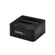 Picture of StarTech.com Dual-Bay USB 3.0 to SATA and IDE Hard Drive Docking Station, USB Hard Drive Dock, External 2.5/3.5" SATA I/II/III and IDE (40 pin) SSD/HDD Docking Station, Hot-Swap Hard Drive Bays, Top-Loading