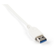 Picture of StarTech.com 3-Port Portable USB 3.0 Hub plus Gigabit Ethernet - Built-In Cable~3-Port Portable USB 3.0 Hub plus Gigabit Ethernet - 5Gbps - Built-In Cable